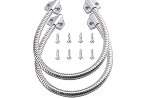 Yerleomit 2PCS Kabelübergang Freiliegende Montagehülse Montage Türschlaufe Elektrisch Türkabelschutz Kabelleitungsschutz Schutzhülse für Zugangsleitungsschutz