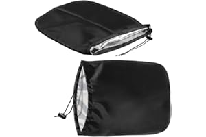 TQPUWT Auto Side Mirror Covers, 2 pieces Car Rear View Back Mirror Protectors, Side View Mirror Cover, Auto Side Mirror Snow Cover, Fit Most of the Cars Wing Mirrors, black, 33 * 27 cm