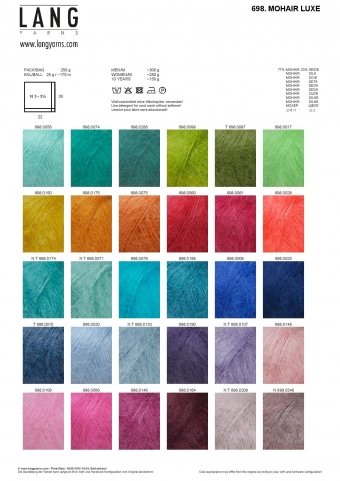 Lang Yarns MOHAIR LUXE, 698.019 – Dunkelviolet - 2