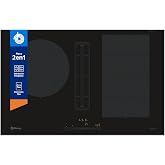 Balay 3EBC989LH Induction Hob with Integrated Extractor 80 cm Black | 2 Zones, Flex Induction, 11 levels, Zone 28 cm, Recircu