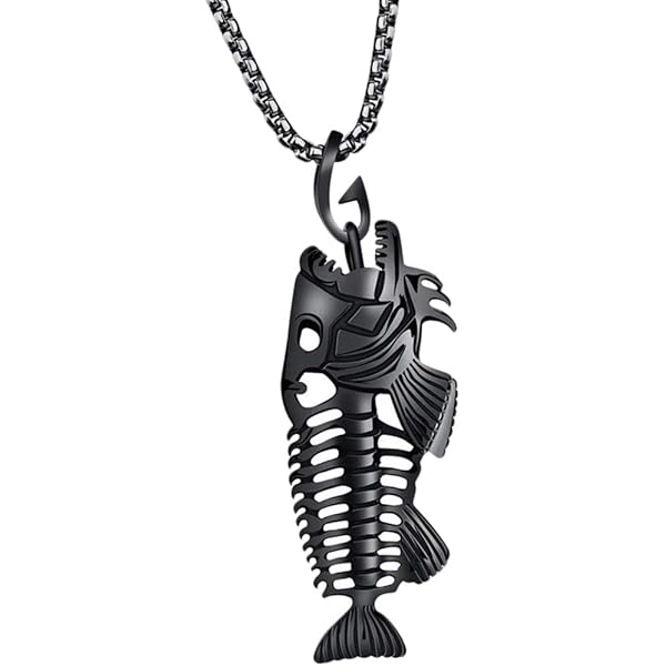 Diamday 2pcs S Necklaces Stainless Steel Pendant Spearpoint Arrowhead Necklace Wolf Teeth Chain Viking Jewellery(Spearpoint Necklace), Black. Silver
