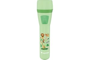 VARTA Barnficklampa Kids Flashlight, djungelmotiv, ögonskyddsglas