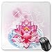 Produktbild BGLKCS Flower Mauspads Mouse Pad, Mandala Motif Orient Yoga Theme Lotus Flower Figure with Abstract Mantis and Dots Photo, Standard Size Rectangle Non-Slip Rubber Mousepad, Pink