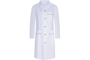 Workwear Tucano - Bata Laboratorios Mujer Uniformes Sanitarios Ropa DE Trabajo Bata Blanco Ref:1801