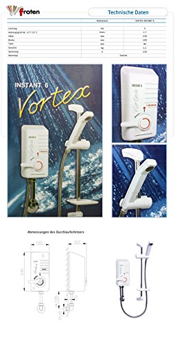 Durchlauferhitzer VORTEX mit Dusche Leistung 5 kW 230 V - 2
