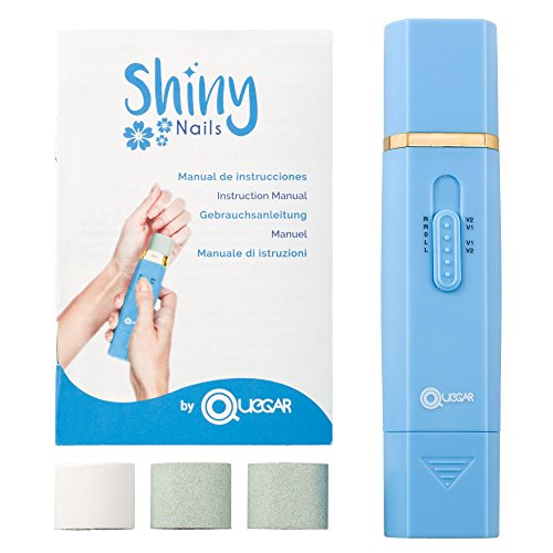Elektrische Nagelfeile für Maniküre und Pediküre zu Hause. Elektronische Nagelfeile für Glanz und Nagelpflege . Nagelfeilen set mit 4 austauschbaren Köpfen und Tragetasche für unterwegs - 4