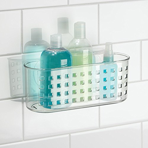 InterDesign Duschkorb für das Bad für Shampoo, Conditioner, Seife – Durchsichtig - 2
