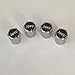 Price comparison product image JEEP Black Logo Brass Chrome Dust Valve Caps