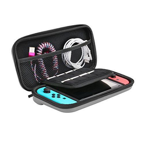Preisvergleich Produktbild Nintendo Switch-Tasche & -Schutzfolie, Pojazia Hartschalen Case / Cover / Hülle / Schutzhülle für die Nintendo Switch Konsole & Accesoires