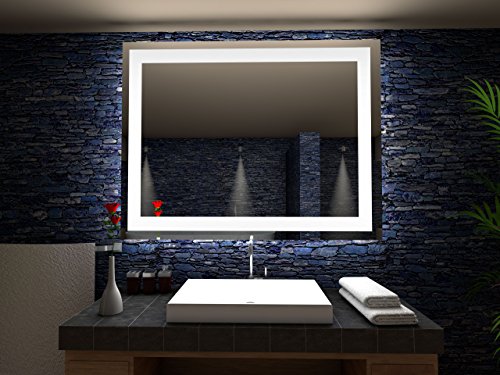 Toulon Badspiegel mit LED Beleuchtung – B: 60 cm x H: 60 cm - 3