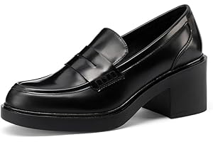 QUEEN HELENA Mocassini con Tacco Francesine Casual Eleganti Donna X31-82