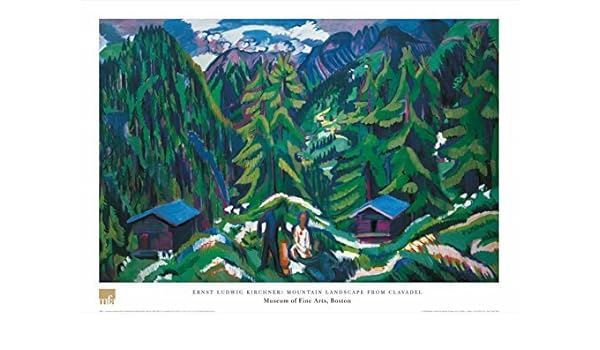 Buyartforless Mountain Landscape From Clavadel By Ernst Ludwig