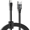 Adhiper UC-E6 USB Data Cable Replacement Camera UC-E16 UC-E17 Transfer Cord Compatible With Nikon Digital Camera DSLR D750 D5300 D7200 D3200 Coolpix L340 L32 A10 P520 S6000 S9200 (1.5M/Black)