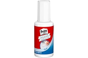 Pritt Correttore Liquido con pennello, Bianchetto con pennello, Applicazione Rapida e Precisa 1x20 ml