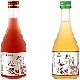 Nakata Japanese Plum Wine Kishu no Umeshu Aka & Shiro Flavour 300ml 12% Alc. /Vol (Pack of 2)