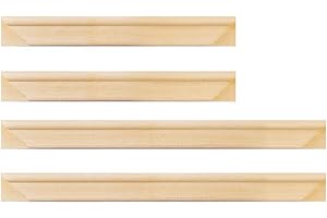 YCDC Solid Canvas Stretcher Frames, Premium Pine Wood Strips Bar Set, for Oil Paintings Poster Prints, DIY Arts Accessory Materials Supply, 18"x24"/45x60cm