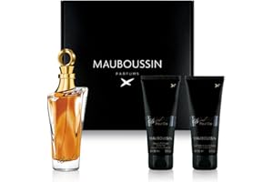 Mauboussin - Coffret Elixir Pour Elle : Eau de Parfum 100ml, Gel Douche 90ml & Lait Corps 90ml