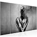 Produktbild Bilder Abstrakt Mensch Wandbild 200 x 80 cm Vlies - Leinwand Bild XXL Format Wandbilder Wohnzimmer Wohnung Deko Kunstdrucke Grau 5 Teilig -100% MADE IN GERMANY - Fertig zum Aufhängen 612355c