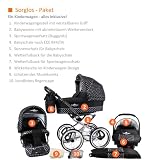 Bergsteiger Venedig Nostalgie Kombikinderwagen 3-in-1 – System; Autositz; (Megaset 10 – teilig) - 2