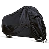 ANFTOP Funda Protector para Moto de 210D Tela Impermeable Cubierta para Moto/Motocicleta, Resistente al Agua a Prueba de UV P