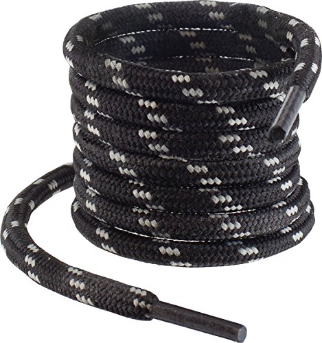 Preisvergleich Produktbild SCHNÜRSENKEL RUN D SCHWARZ / GRAU 150CM