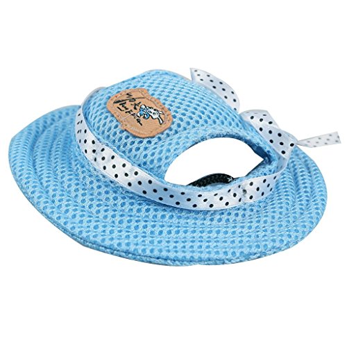 Kung-Fu-Dog-Pet-Princess-Mesh-Porous-Sun-Cap-Hat-with-Ear-Holes-Only-for-Small-Dogs