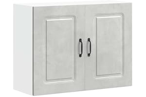 vidaXL Armario de Pared Cocina Kalmar Madera ingeniería Gris hormigón