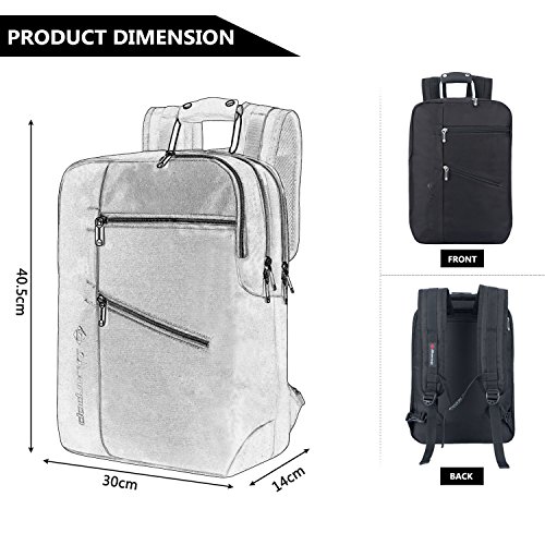 Soarpop Business Multifunktionsrucksack, 15,6 Zoll Laptop-Rucksack, Modischer Rucksack für Büro, Reisen, Freizeit - 3