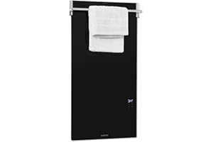 Klarstein Smart Stufa Elettrica Basso Consumo, Termoconvettore a Parete 850W Termosifone Elettrico, Riscaldamento Elettrico, Pannello Radiante Infrarossi, Lampada Riscaldante, WiFi/App, IP24 No CO2