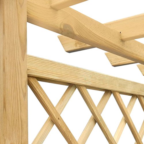 vidaXL Garten Pergola Pflanzkübel 162 x 56 204 cm Holz - 2