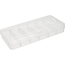Rayher Hobby Sorteerbox Met 18 Vakken - Transparant, 20 x 10 x 2 cm - Praktisch Opbergen Van Kleine Onderdelen