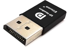 EVanlak DisplayPort Headless Ghost Display Emulator for PC 4K DP Dummy Plug (fit Headless 1080@60Hz- 3840x2160@60hz)