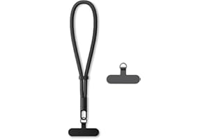 AOKSUNOVA Mobile Phone Chain Short Universal Mobile Phone Strap Short Mobile Phone Hand Strap Adjustable Mobile Phone Strap Black