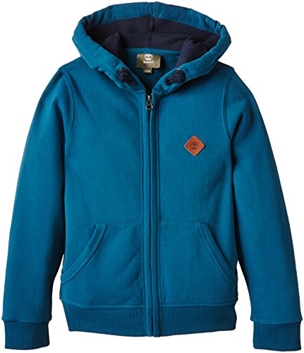 Timberland Boy's T25J16 Hooded Cardigan, Turquoise, 14 Years