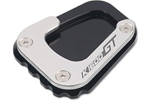 JJZRB Motorrad CNC Aluminium Seitenständer Fuß Pad, für BMW K1600B K1600GT K1600GTL K1600 B GT GTL 2017-2020 Verlängerung Vergrößern Stützplatte Stands, Motorbike Zubehör