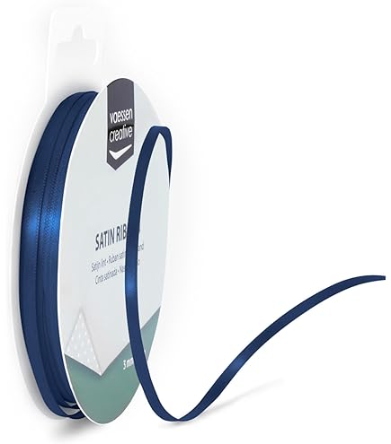 G2PLUS Donkerblauw satijnen lint 10 mm