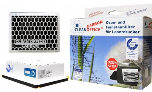 Carbon Feinstaubfilter für Drucker, Laserdrucker, Fax und Kopierer, Druckerfilter, Filtert auch Ozon