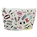 Generic Hot Lip/Big Eyes Makeup Cosmetic Bag Toiletry Bag Brushes Foudation Blush Travel Pouch - muticolor RS.305.00