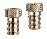 2 x Weldtite Presta Brass Valve Adapters - Converts Presta & Woods to Schrader