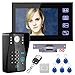Produktbild CQL Video-Türklingel, 7 Zoll LCD-Tastenkombenntaste RIFD Passwort-Intercom-System Kit + Elektroschock-Schloß + drahtlose Fernbedienung Entsperrung Familienvilla