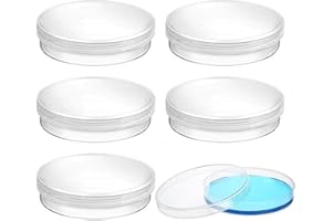 KSJEHW 6 Stück Petrischale Kunststoff, Petrischalen mit Deckel, Sterile Kunststoff Petrischalen, Bakterienkultur Schüssel, Für Kultivierung Und Beobachtung Von Mikroben In Schulen Und Labors(70mm)