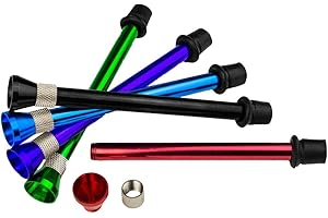 WEEDNESS Bong Metal Chillum 14 cm - Alu Chillum Acrylic Plastic Bong Accessories Head Shillum Set Plug-in Chillum