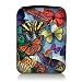 Produktbild Luxburg® Design Tasche Hülle Sleeve Etui für Kindle Paperwhite, Kindle Voyage 6 Zoll, Tolino Vision 4 HD / Vision 3 HD / Vision2 / Vision 1 / Shine 2 HD, Tolino Page, Sony PRS-T3, Pocketbook Touch Lux 3, Motiv: Bunte Schmetterlinge