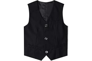 mintgreen Jungen Weste, Kinder Klassisch Einfarbig Hochzeitsanzug Gilet, 128-164