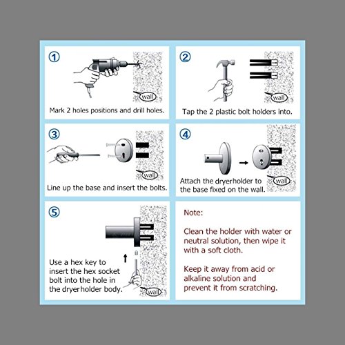 LiebHome 10 Stück Bunt Space Aluminium Haken Kleiderhaken / handtuchhaken / Wandhaken für Bad und Küche / Schöne Hut Haken / Mantelhaken / Handtuchhalter/ Wasserdicht und Rostfrei - 6