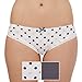 Debenhams Womens Pack Of Two Grey And White Spotted Brazilian Briefs 8