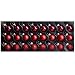 Produktbild dpr. Mini Glaskugeln 24er Set Uni Rot Ø 2 cm im Oberflächenmix Christbaumkugeln Baumschmuck