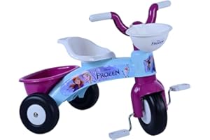 KUBBINGA Triciclo primo passi Frozen con cestino e portagiochi per bambini a partire da 1 anno di età