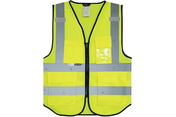 Salzmann Chaleco de Seguridad | XS-6XL | Hecho con cinta reflectante 3M | Cumple con la norma EN 20471 o EN 17353