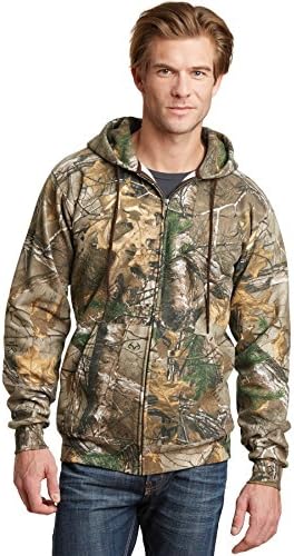 Russell Outdoors Drop Ship - RO78ZH Realtree Full-Zip Hooded Sweatshirt, Realtree Xtra, XL (US)